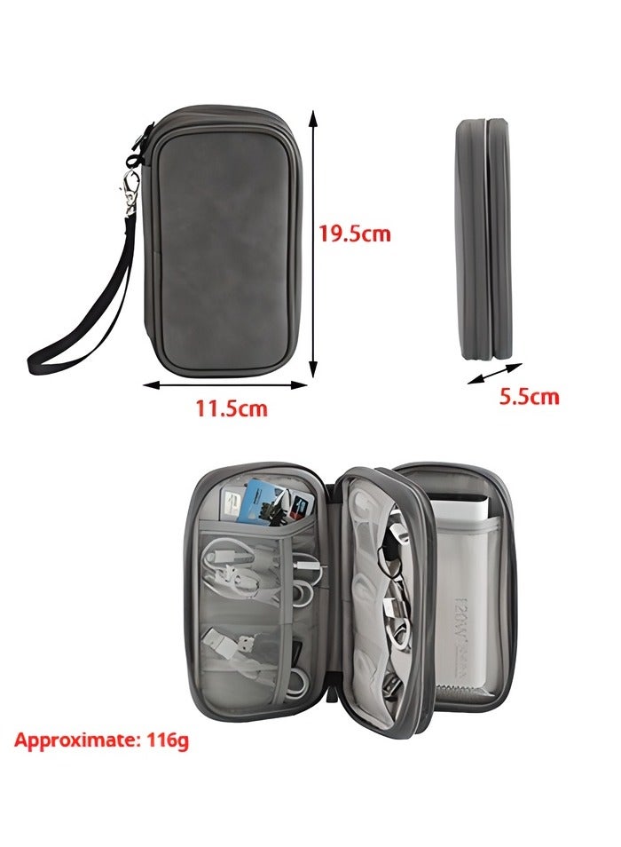 Digital storage bag, travel portable clutch bag, data cable/power bank multifunctional large capacity storage bag - Image 5